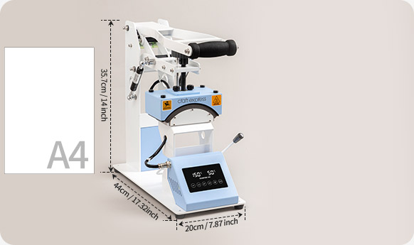 2-in-1 Top & Bottom Dual Heat Cap / Label Heat Press