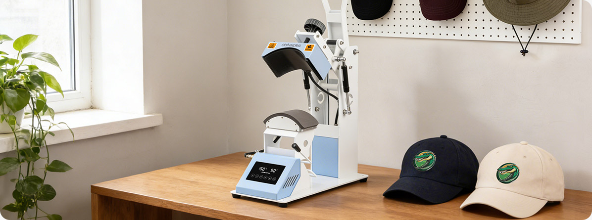 2-in-1 Top & Bottom Dual Heat Cap / Label Heat Press