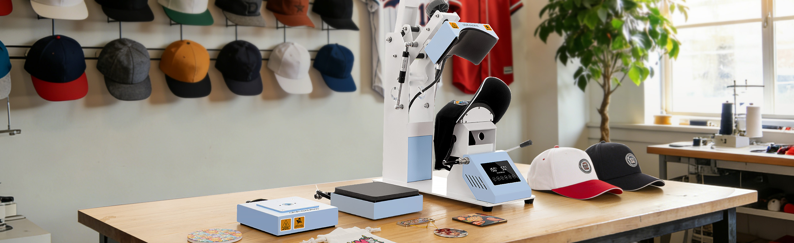 2-in-1 Top & Bottom Dual Heat Cap / Label Heat Press